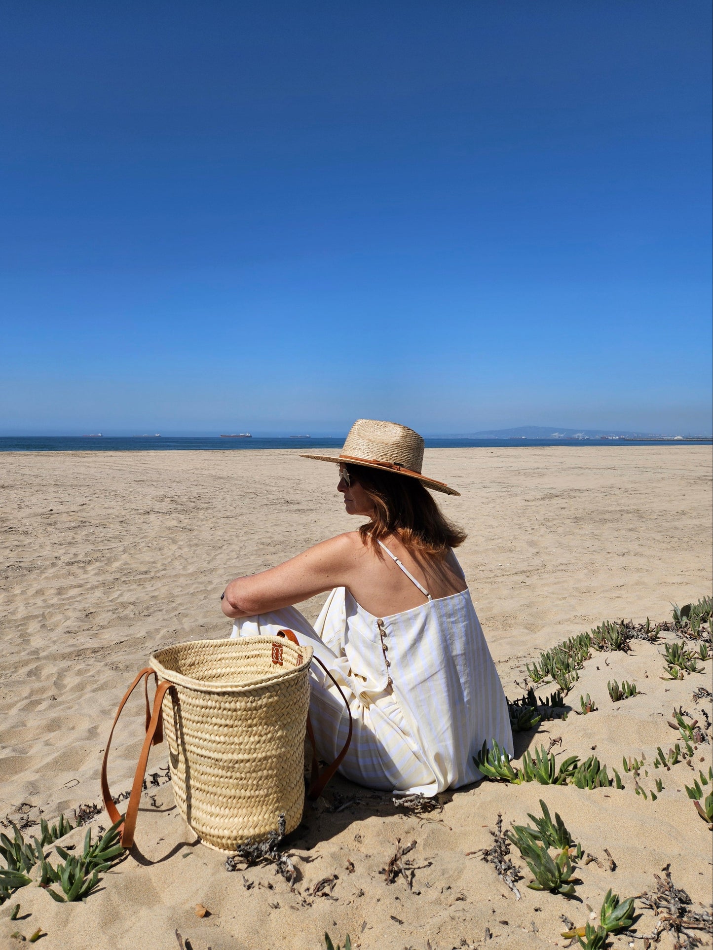 Cabana Striped Linen Tank