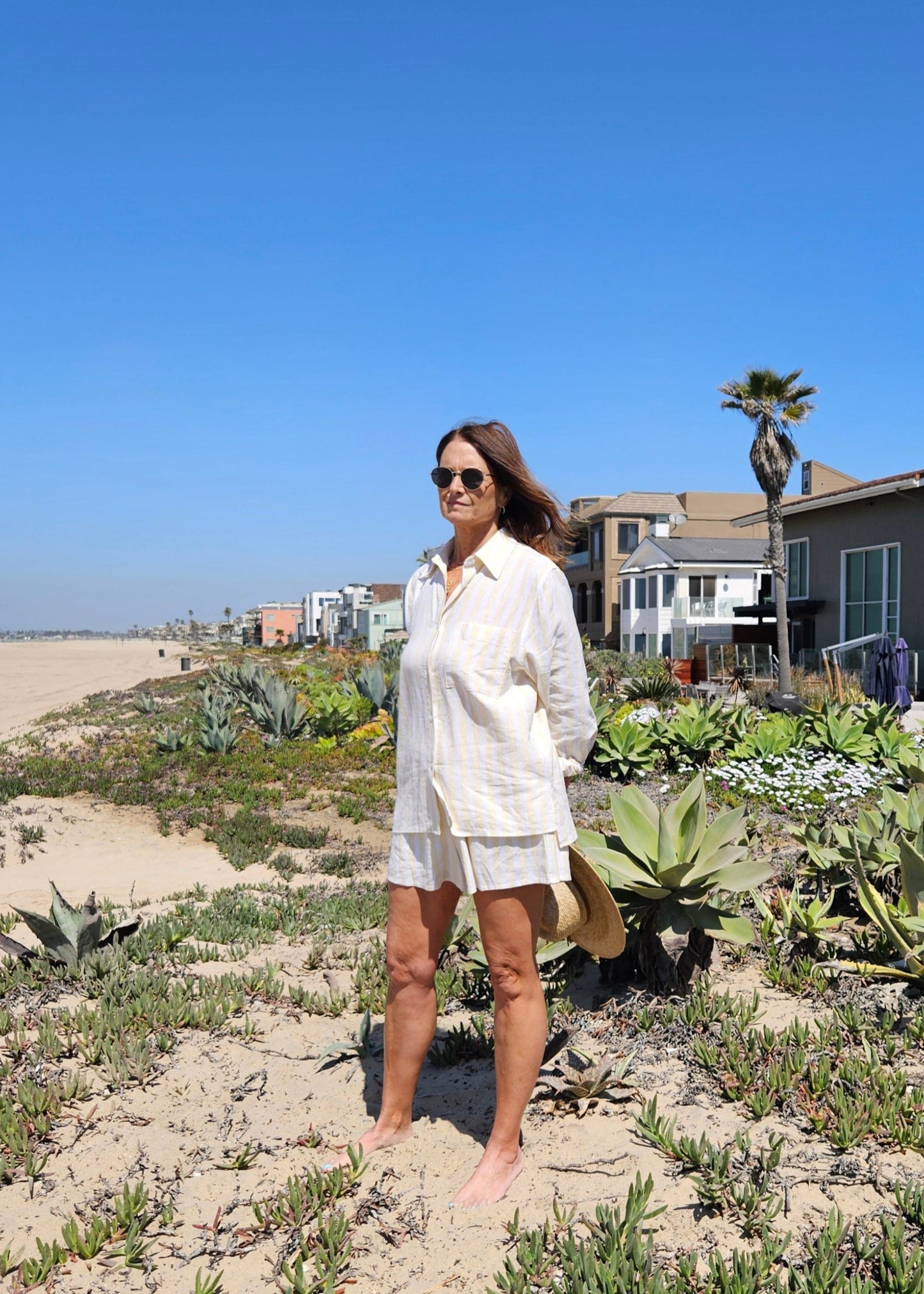 Cabana Striped Linen Shorts