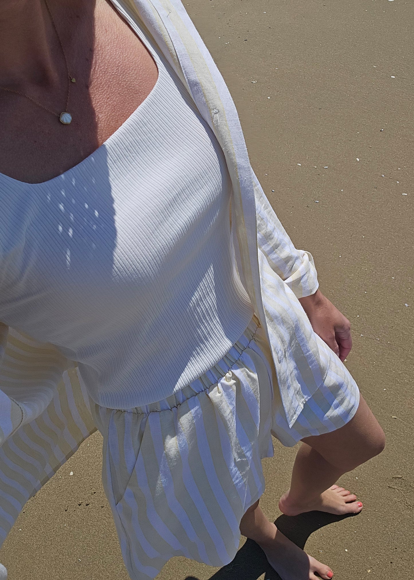 Cabana Striped Linen Shorts