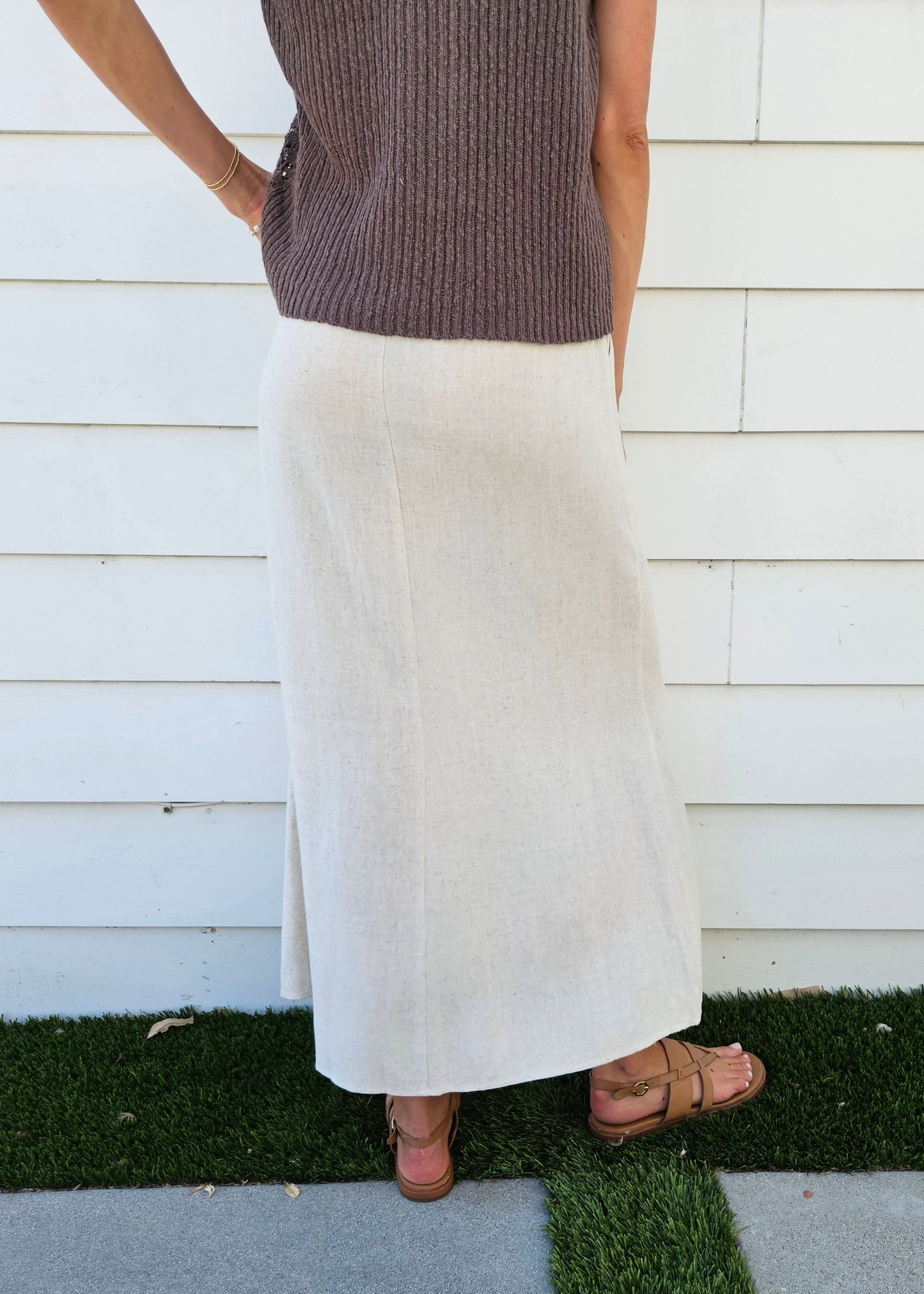 Slow Tide Linen Skirt