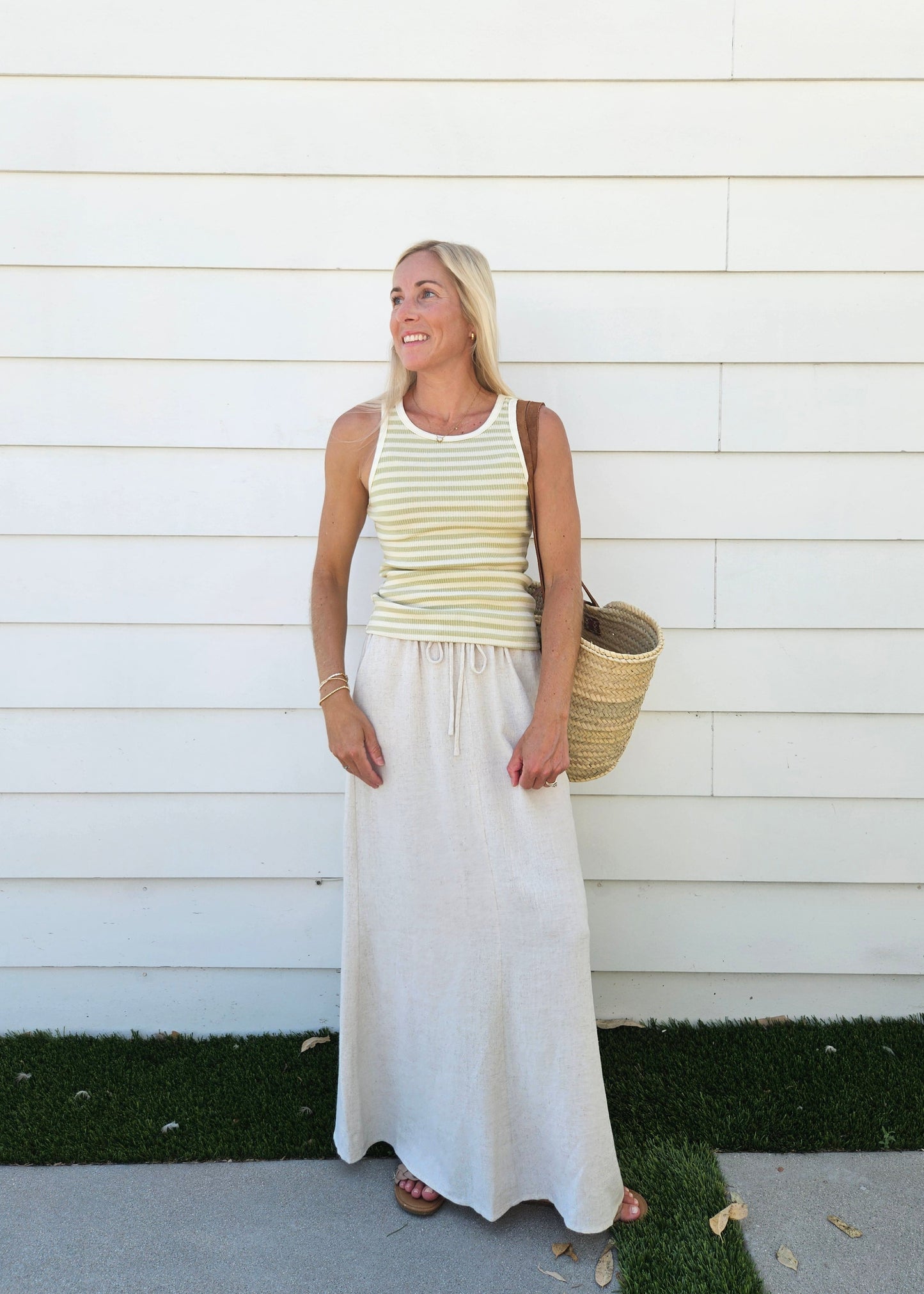 Slow Tide Linen Skirt