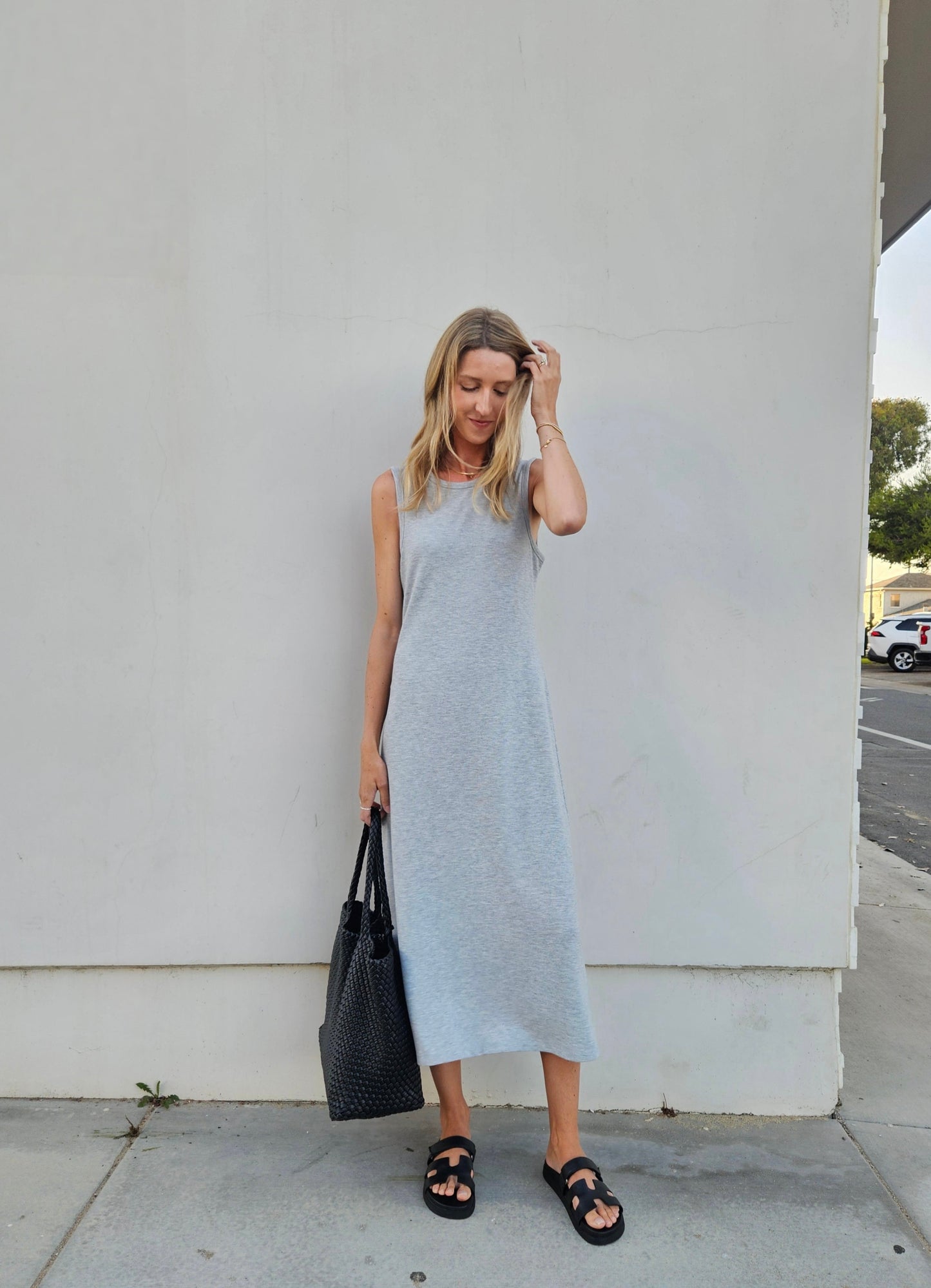 Heather Mist Midi Dress