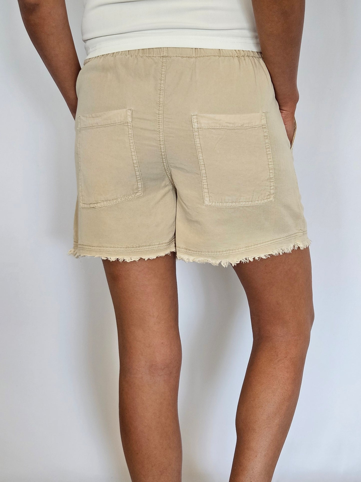 Desert Sand Drawstring Shorts