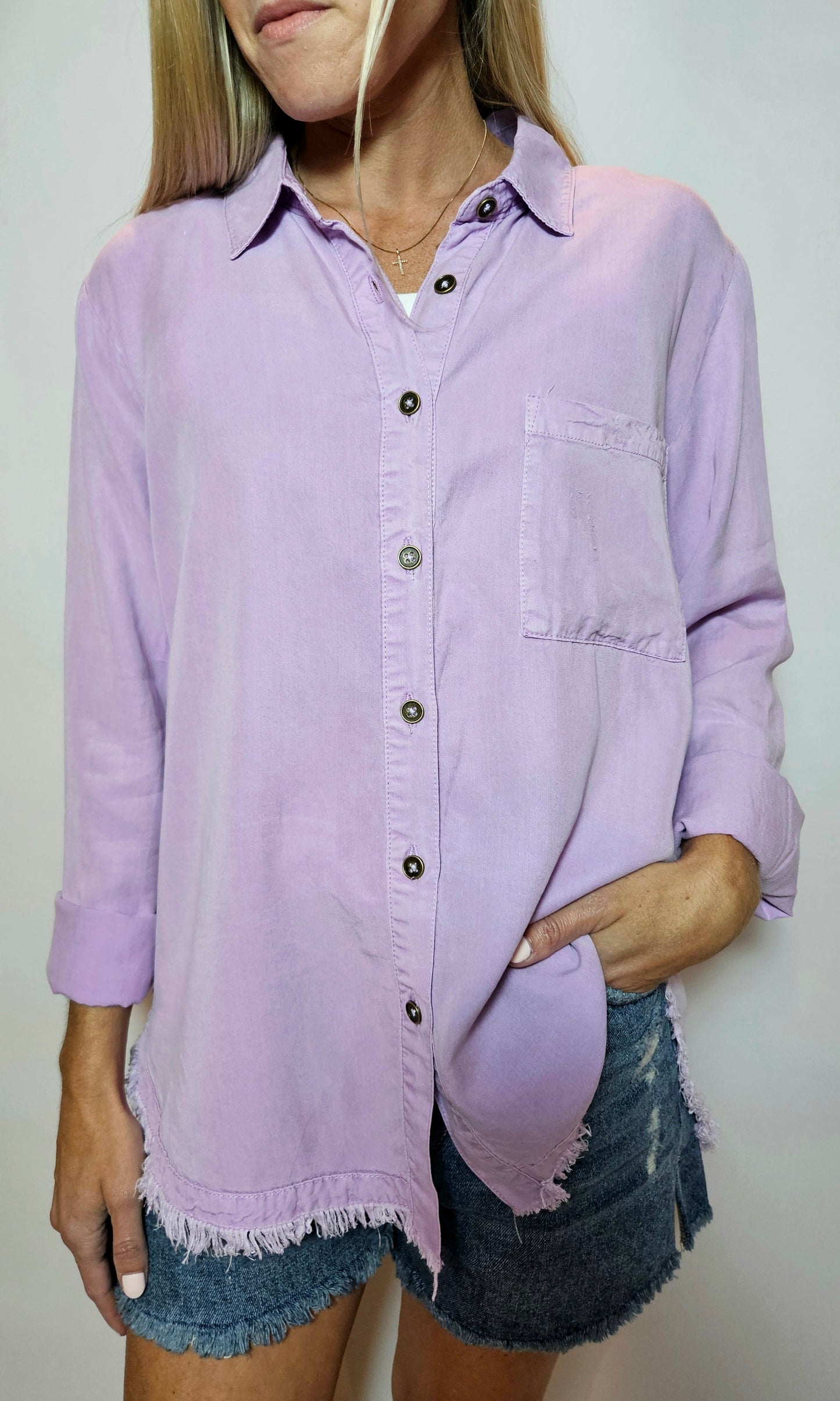 Free and Easy Button Down Shirt