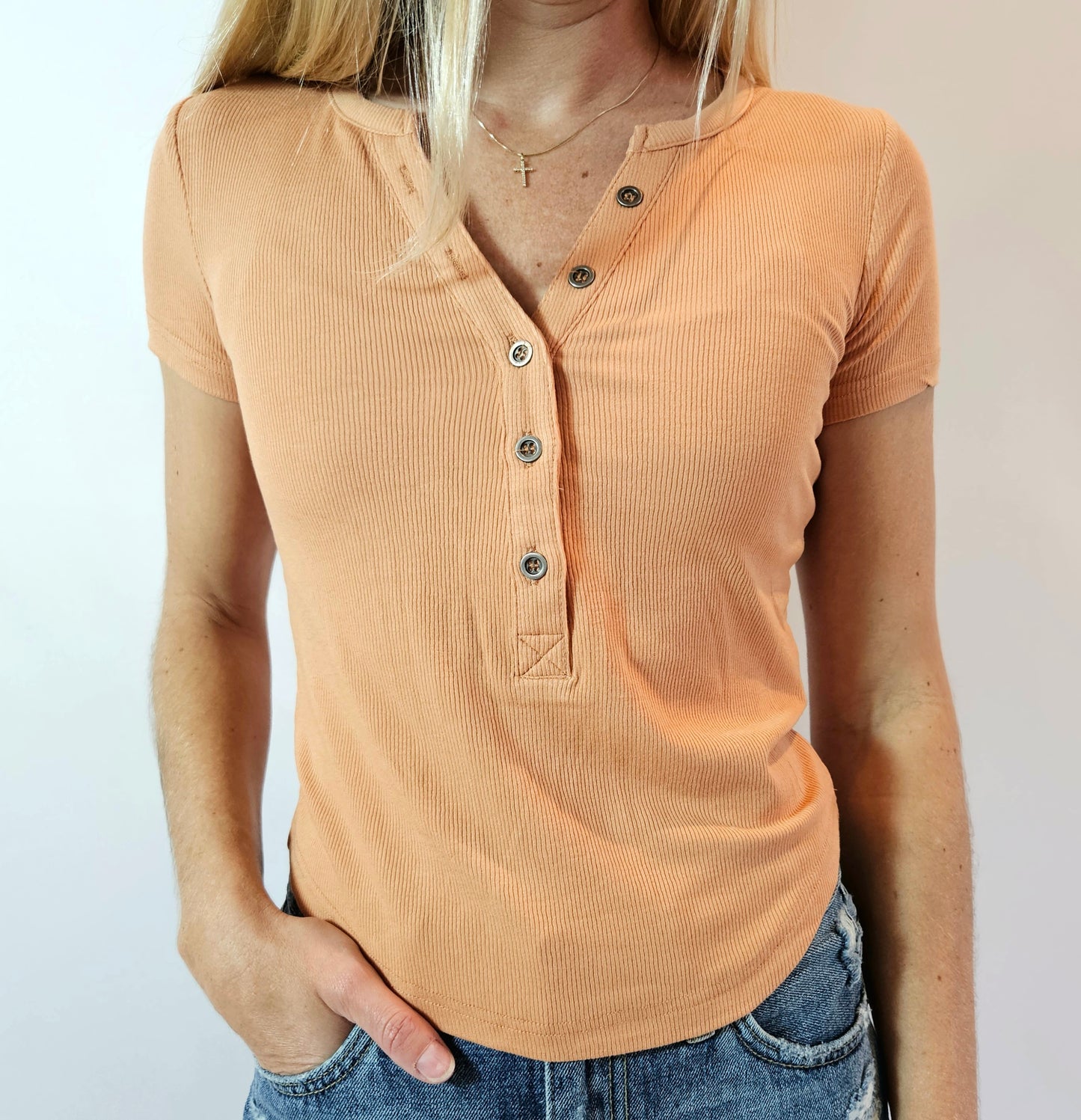 Terracotta Ribbed Shirt