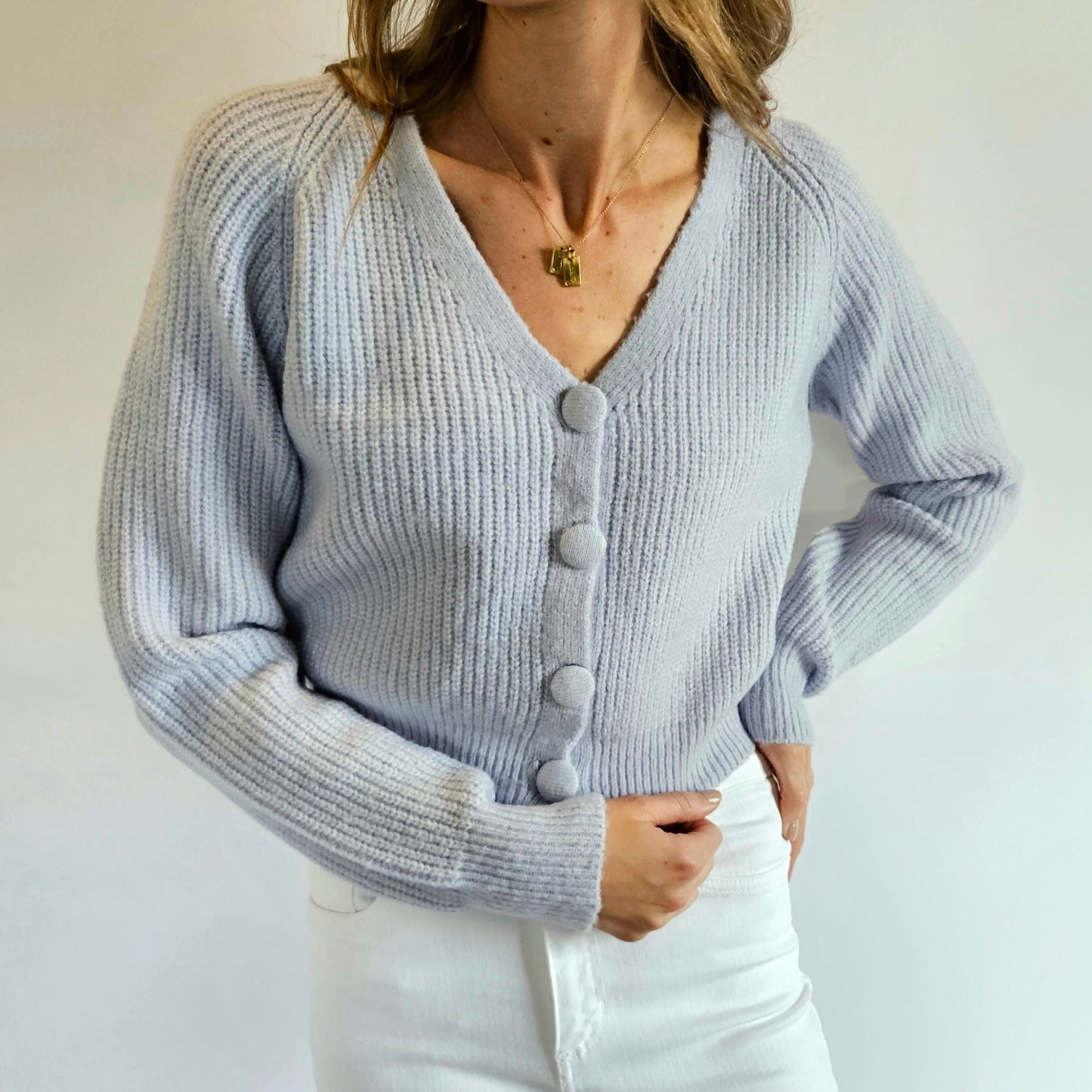 Periwinkle Knit Cardigan