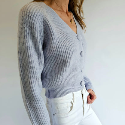 Periwinkle Knit Cardigan