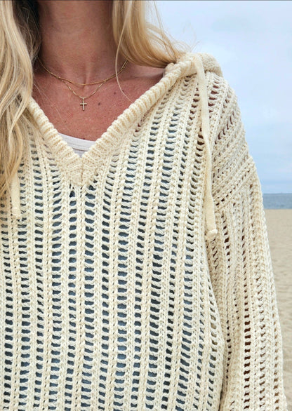 Coastal Crochet Hoodie