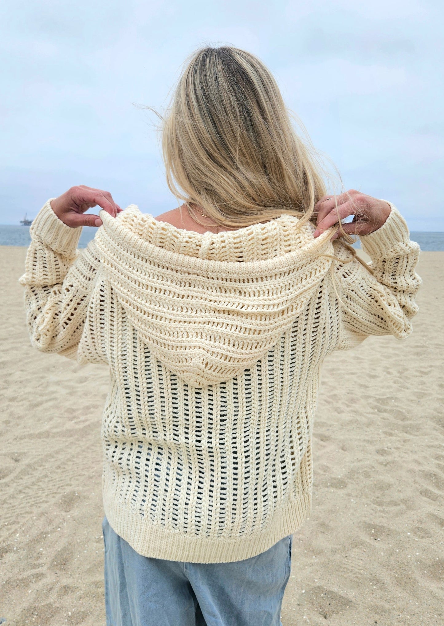 Coastal Crochet Hoodie