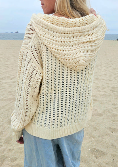 Coastal Crochet Hoodie