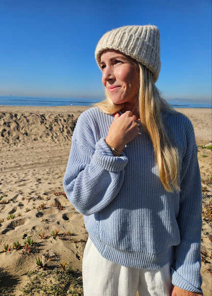 Pacific Blue Knit Sweater