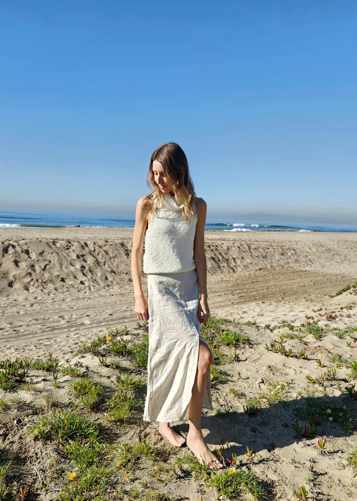 Seagrass Linen Skirt