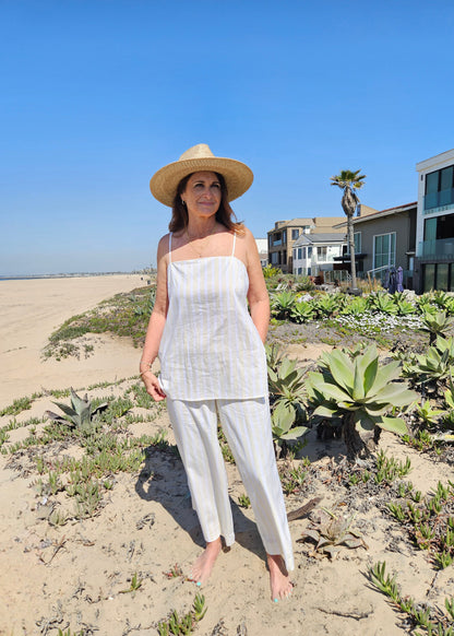 Cabana Striped Linen Pants