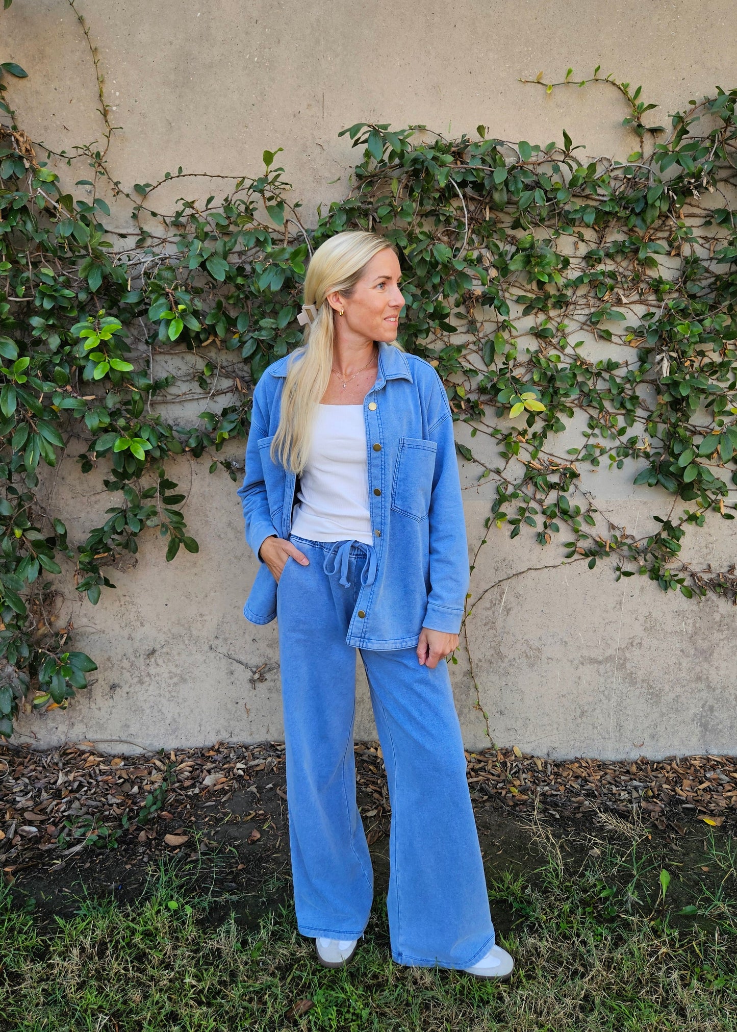 Blue Wave Shirt Jacket