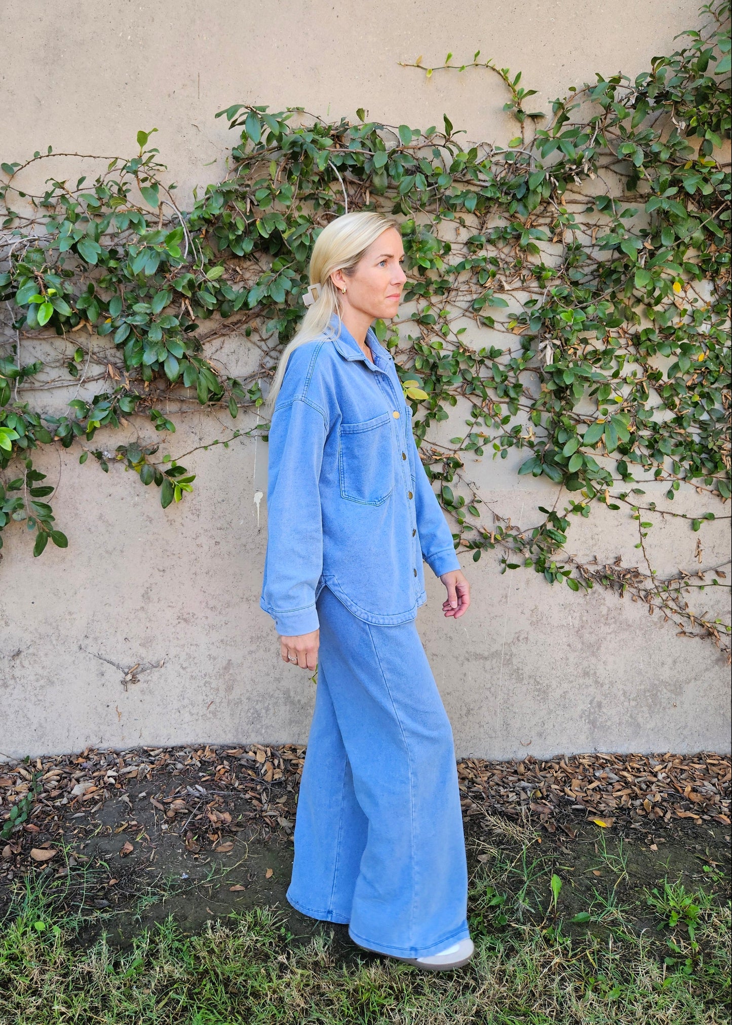 Blue Wave Shirt Jacket