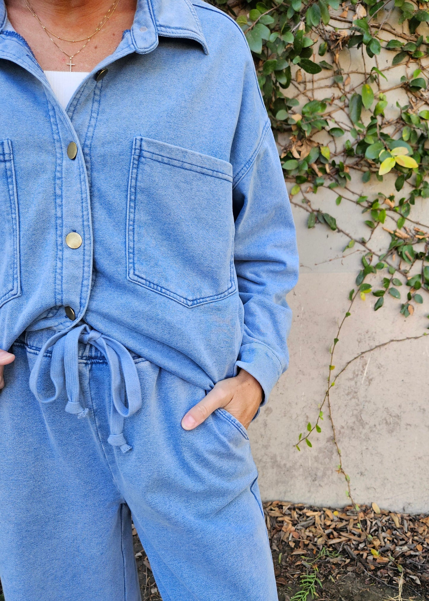 Blue Wave Shirt Jacket