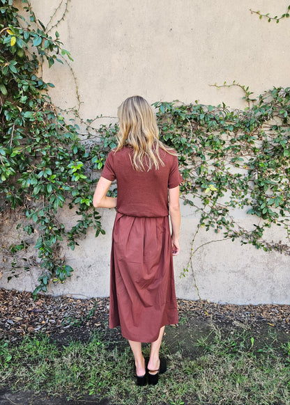 Autumn Sweater Midi Dress