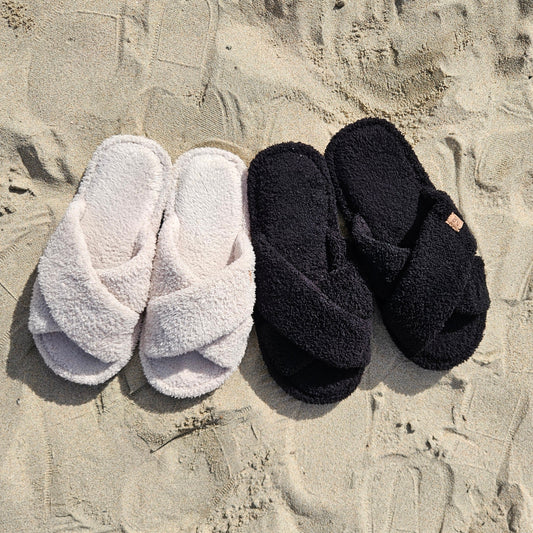 Criss Cross Cloud Slippers