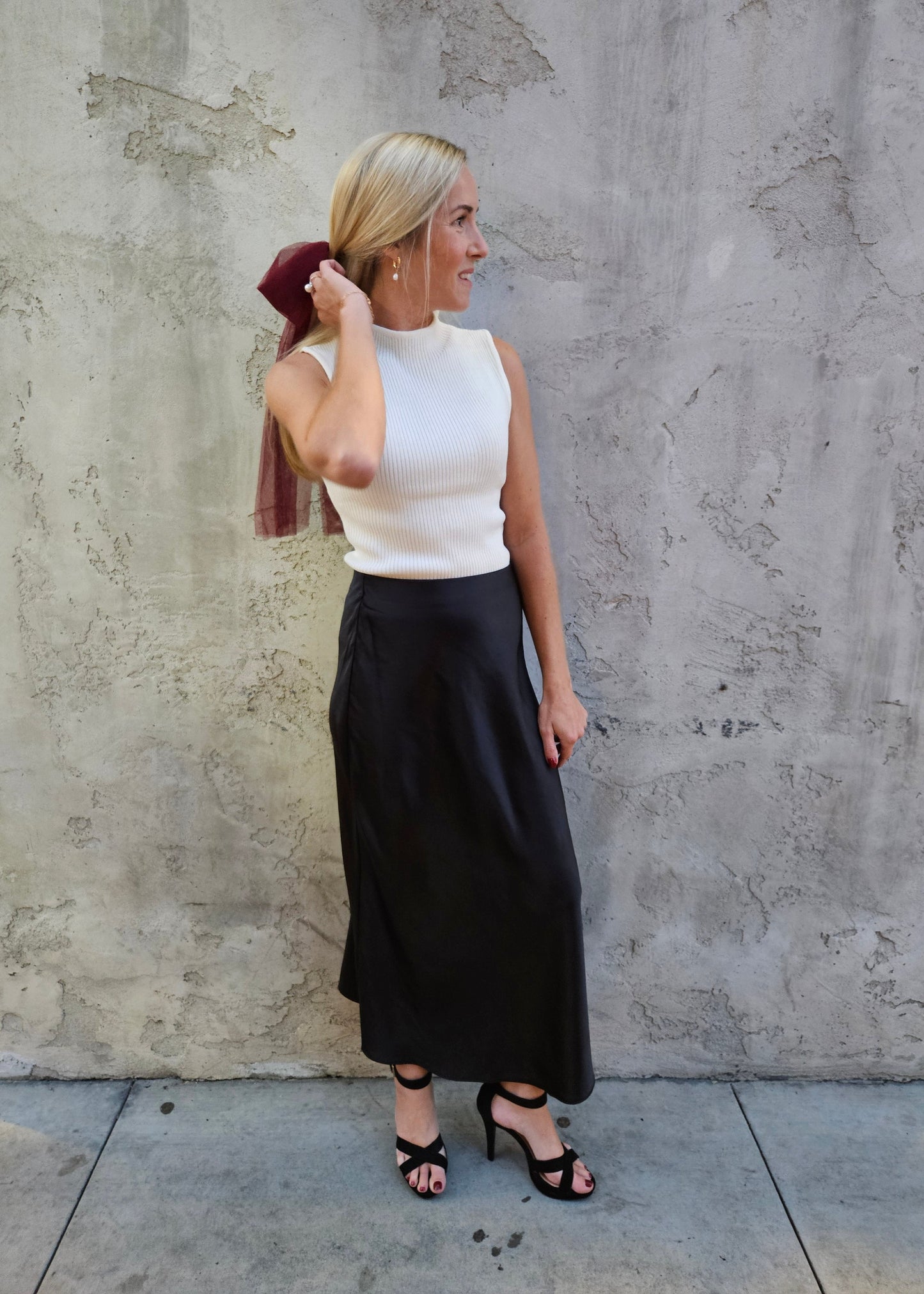 Evening Skirt in Onyx